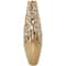 15" Gold Aluminum Vase with Freeform Open Lattice